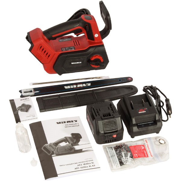 Фото - Цепная пила аккумуляторная VITALS AKZ 1830sx BL Kit
